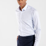 Chemise Blanche Ligné Bleu Clair - Ornella Luigi